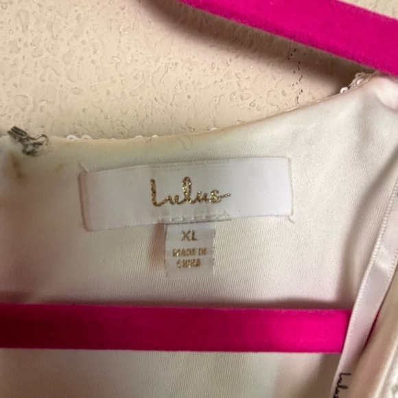 Lulus White Sequin Love Lasts Forever Sequin Wrap Style Maxi Dress XL - Picture 6 of 12